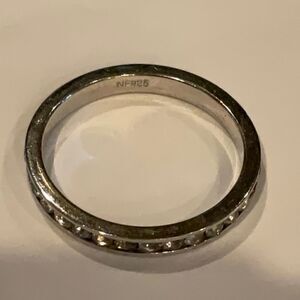 Sterling silver eternity band  